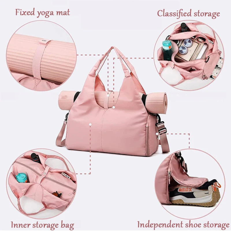 Dova Studio Gym Bag with Mat Holder